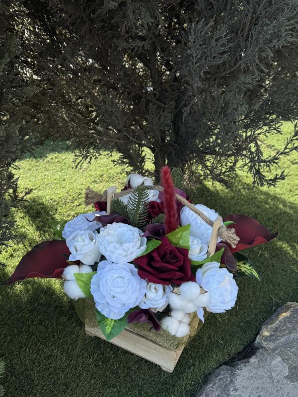 Корзина ритуальна маленька деревʼяна 